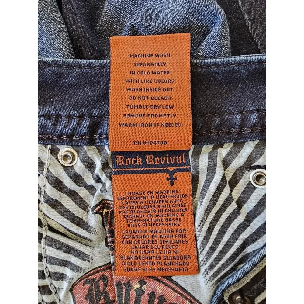 Rock Revival Jeans Women's Blue Denim Zea Skinny Size 29 - Picture 9 of 11
